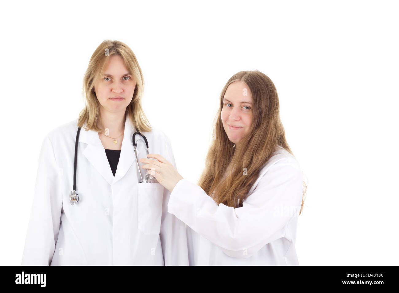 Two female medical doctors Stock Photo