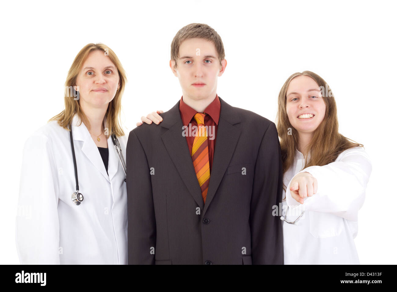 Medical doctors with patient Stock Photo