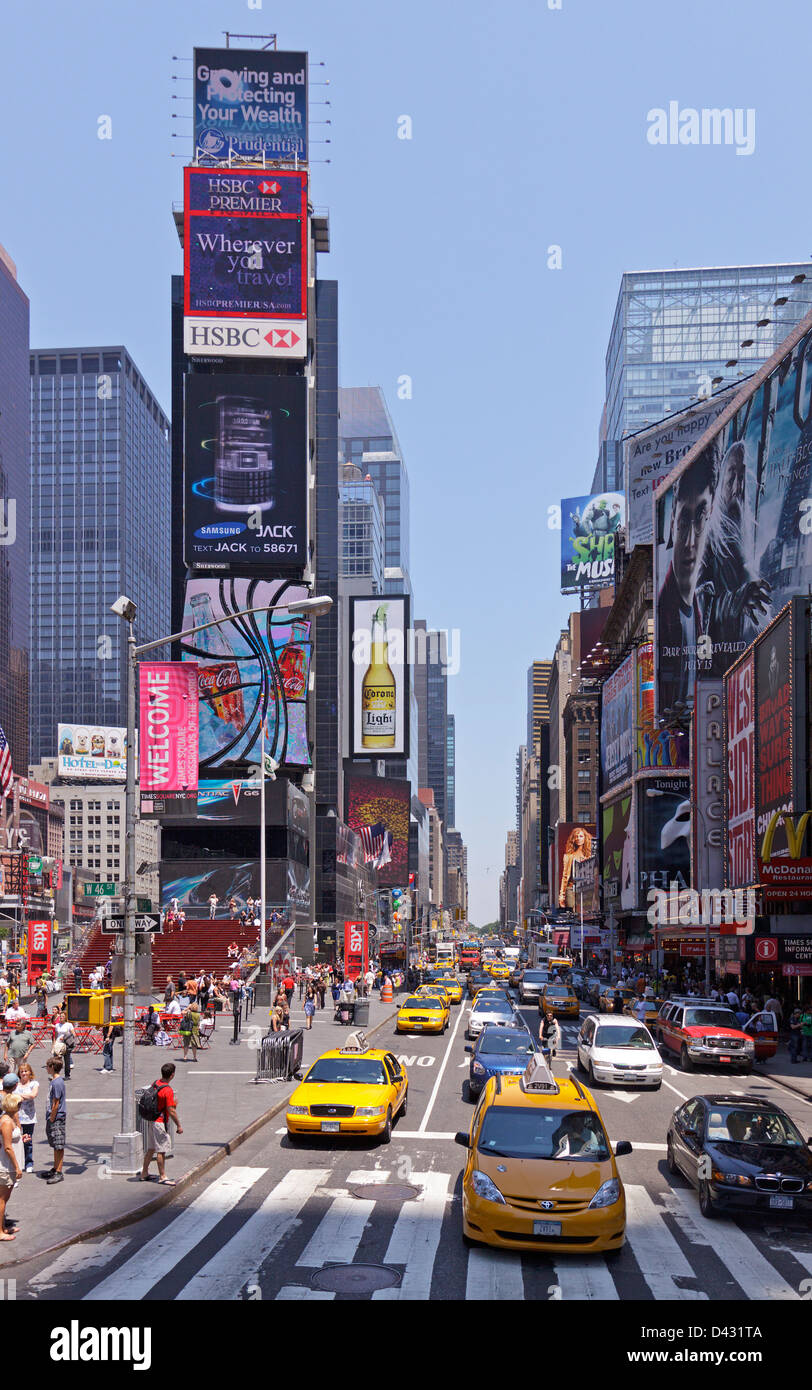 Times Square, Manhattan, New York City, USA Stock Photo