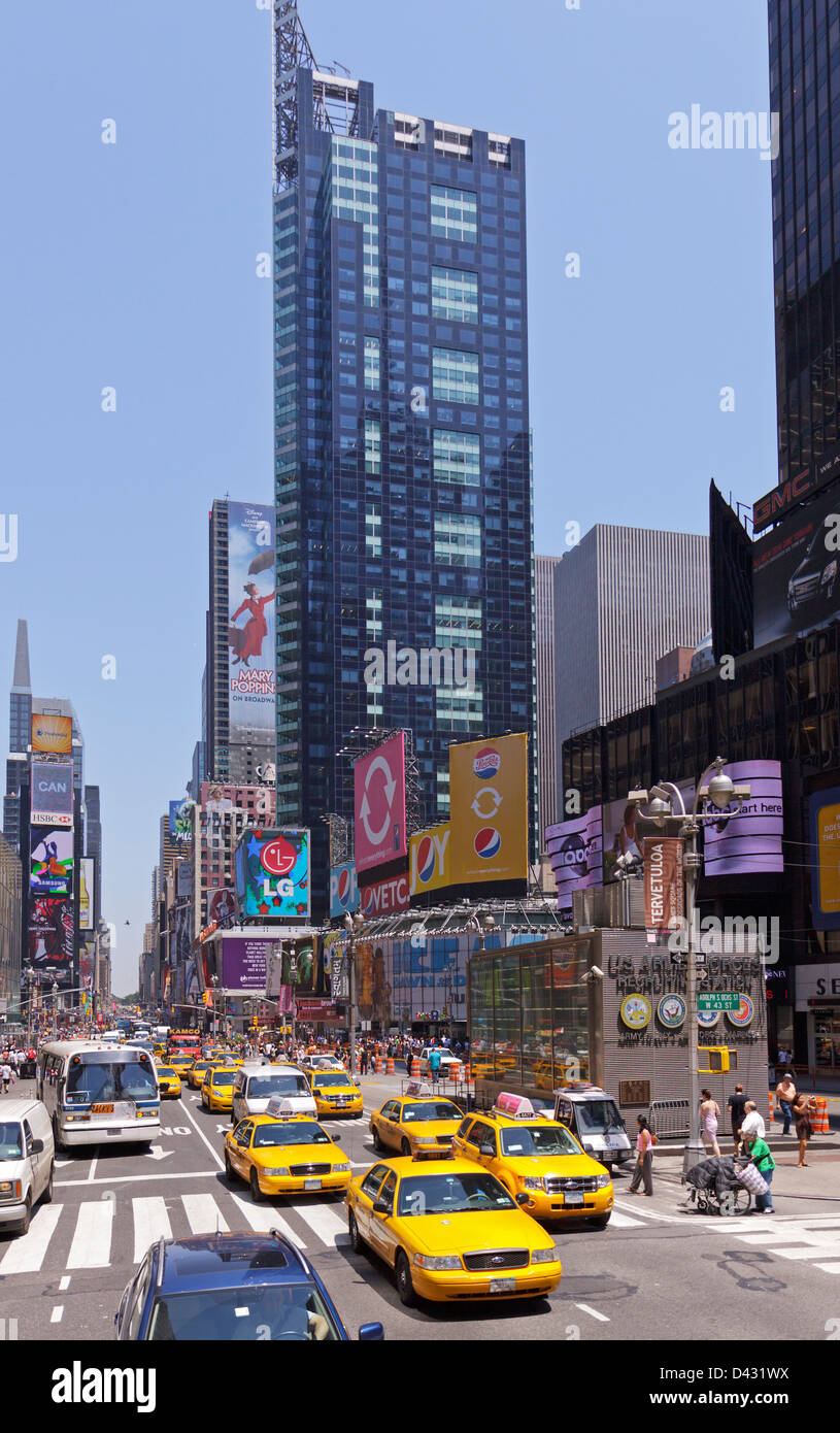 Times Square, Manhattan, New York City, USA Stock Photo