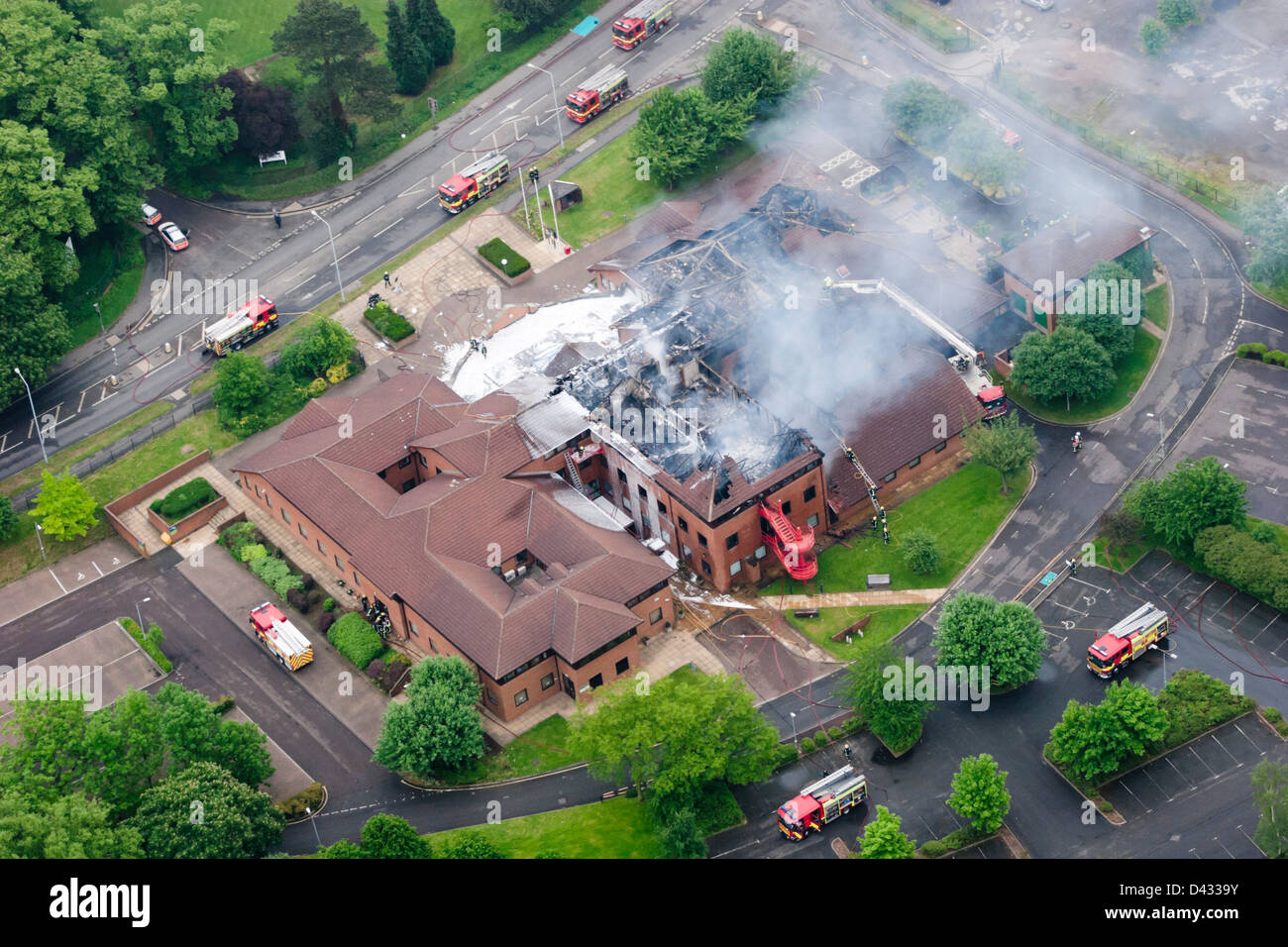 Devastating Fire Melton Mowbray Borough Council Offices In Melton