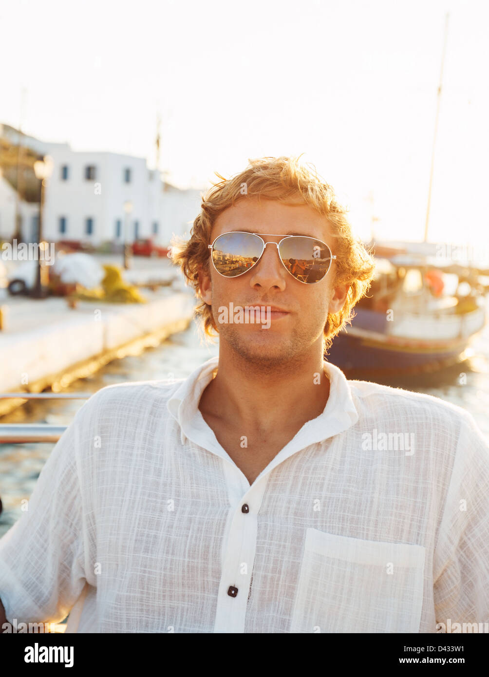 Portrait young man sunset hi-res stock photography and images - Alamy