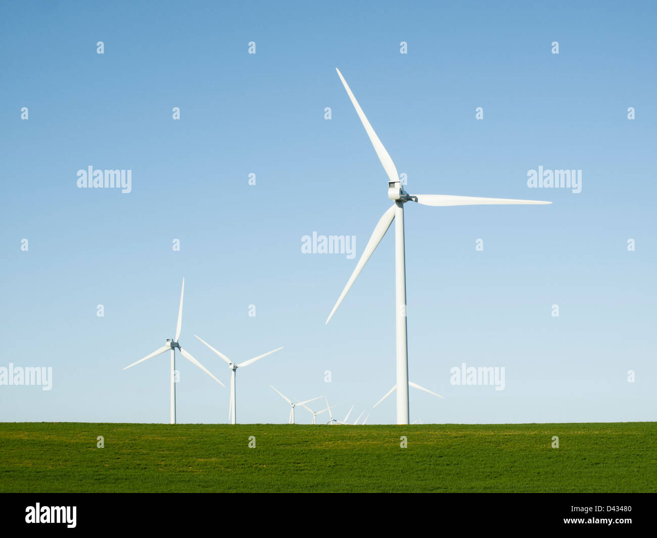Wind turbines farm in Limon, Colorado Stock Photo Alamy
