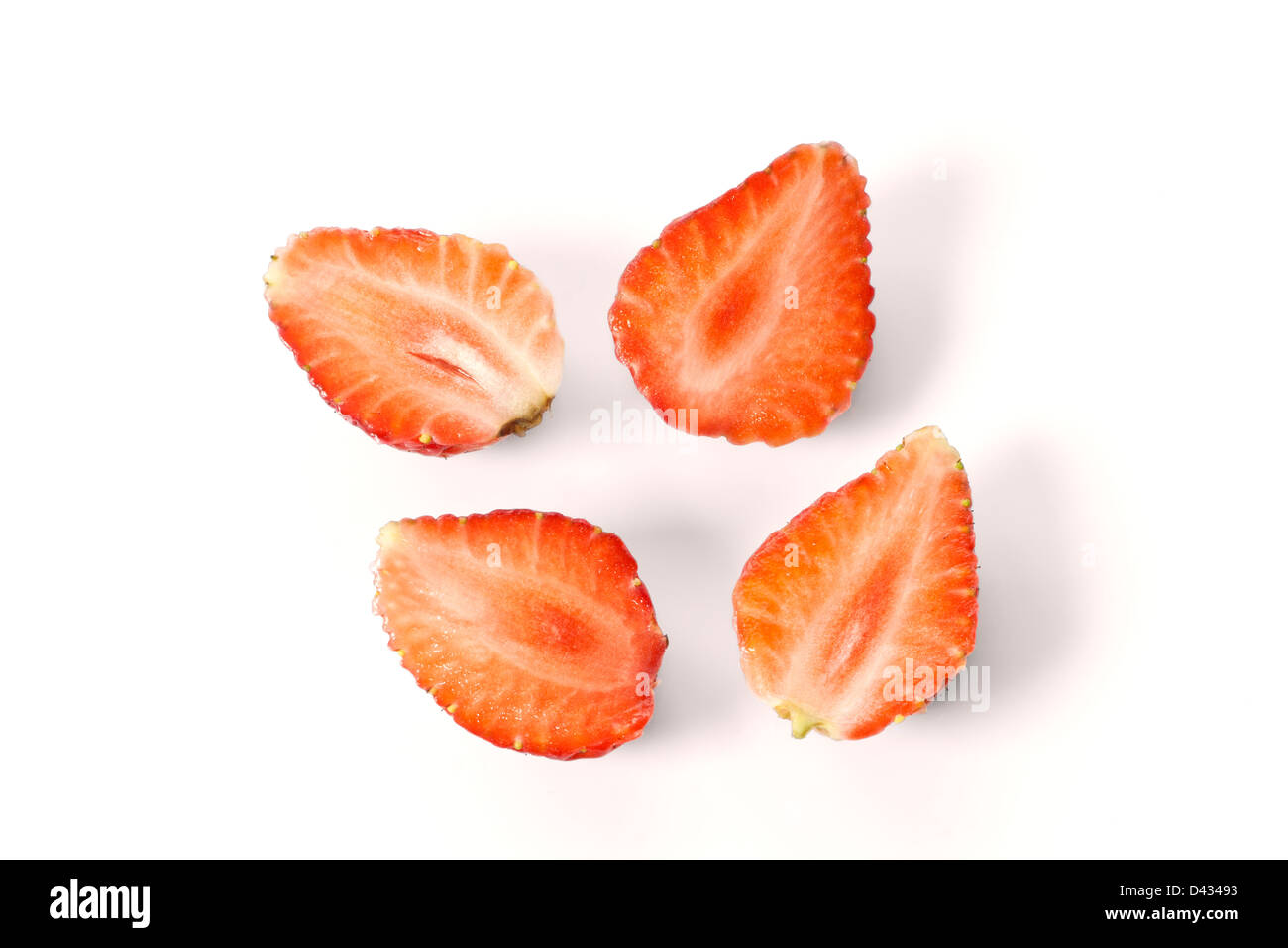 Fresh strawberry on a white background Stock Photo - Alamy