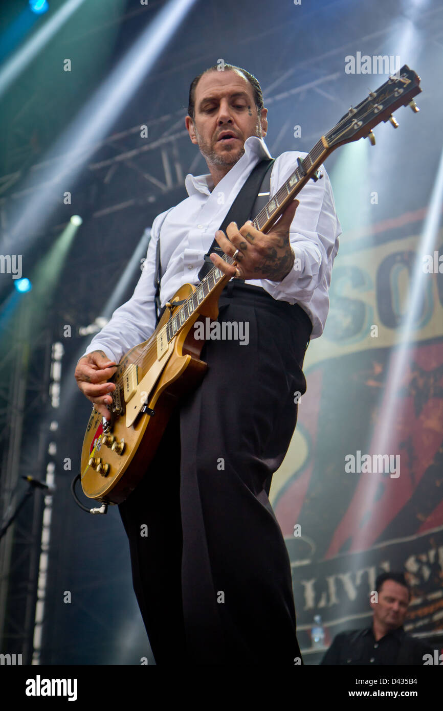 September 02, 2012 - The Social Distortion performs live at the Area Parco Nord, Bologna, Italy Stock Photo