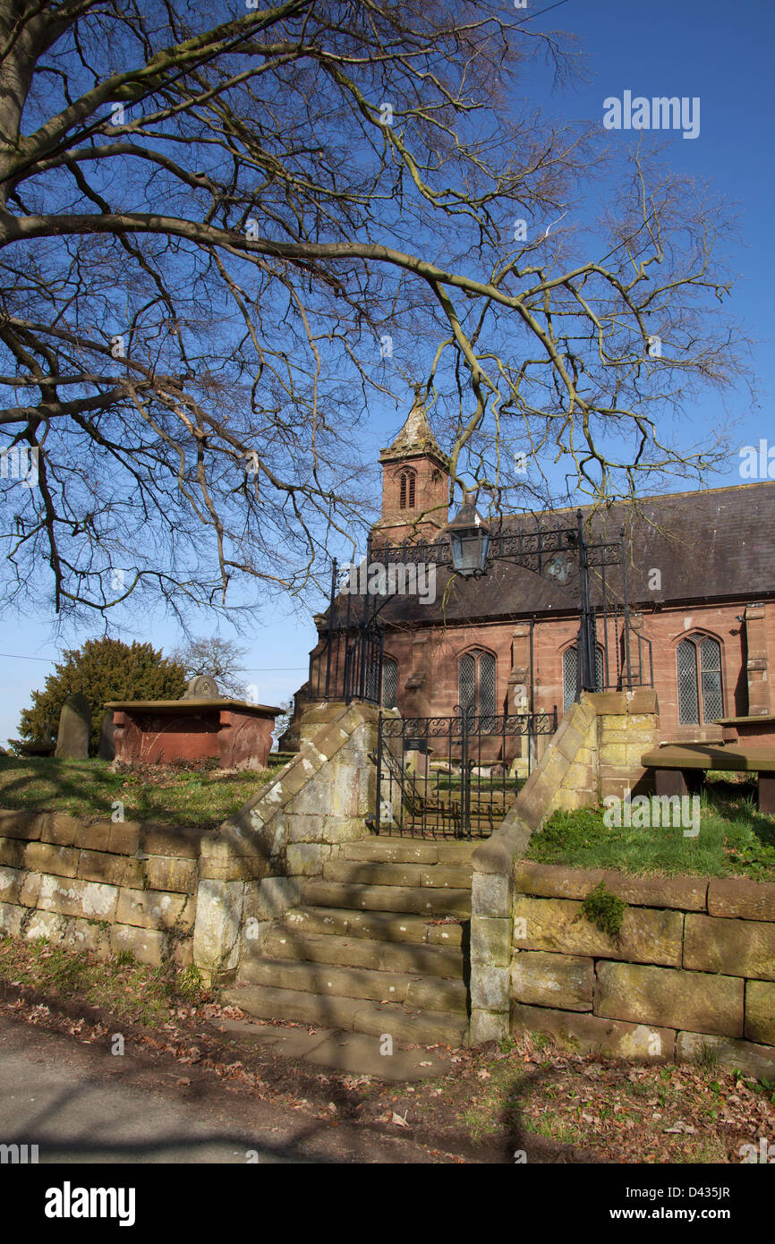 Village of Coddington, England. The 19th century, Church of England, St