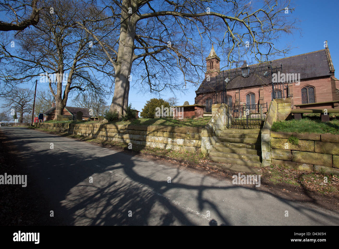 Village of Coddington, England. The 19th century, Church of England, St