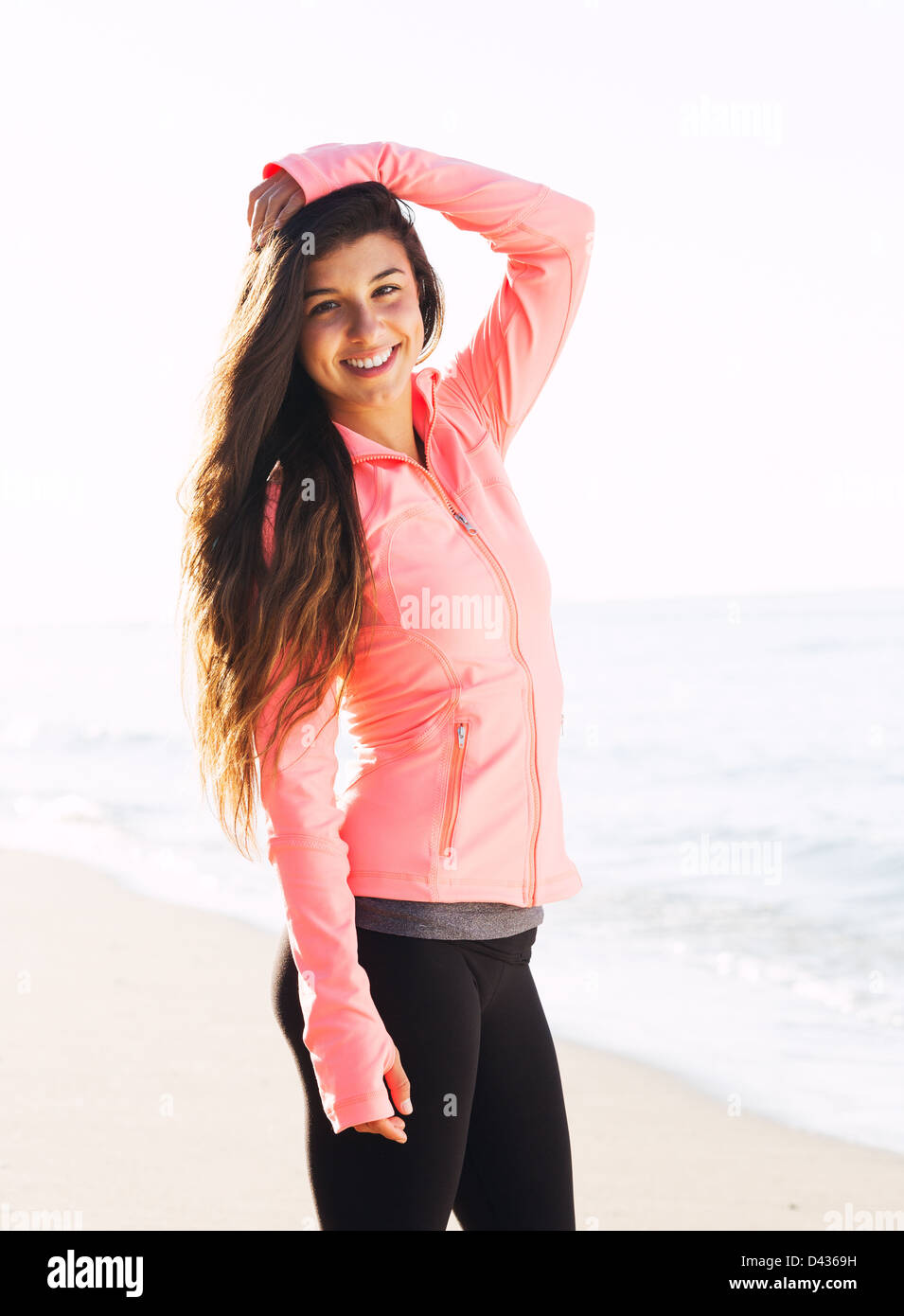 Happy young woman outdoors hi-res stock photography and images - Alamy