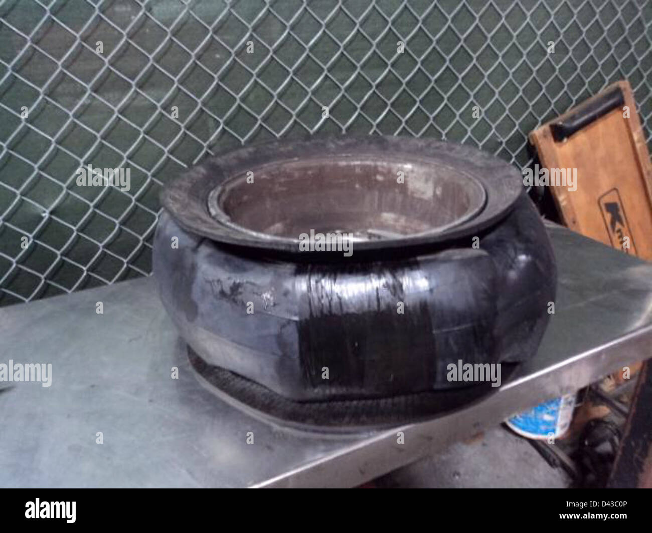 CBP officers discovered a marijuana package hidden inside a spare tire ...