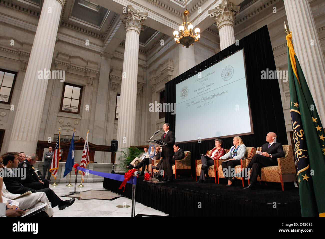 New Orleans Custom House Dedication Ceremony Stock Photo Alamy