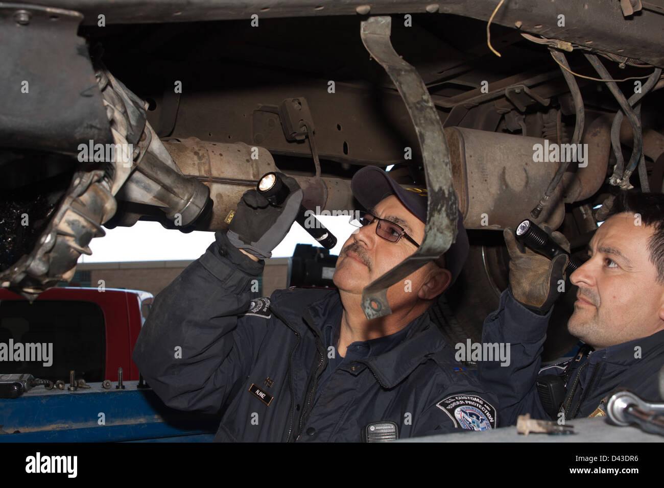 Inspecting Truck Border High Resolution Stock Photography and Images ...