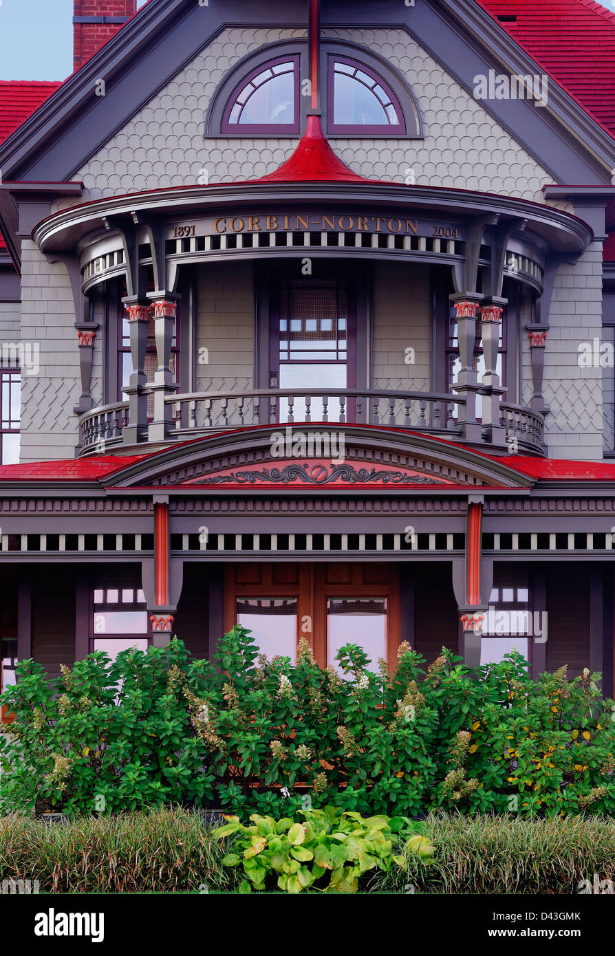 CorbinNorton house, Ocean Avenue, Oak Bluffs, Martha's Vineyard, Massachusetts, USA Stock Photo