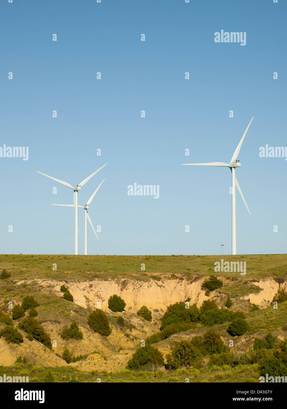Wind turbines farm in Limon, Colorado Stock Photo Alamy