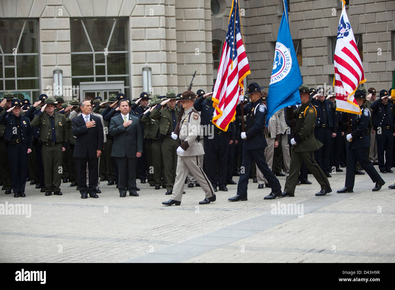 The CBP Wreath Laying Ceremony, held at CBP Headquarters in Washington ...
