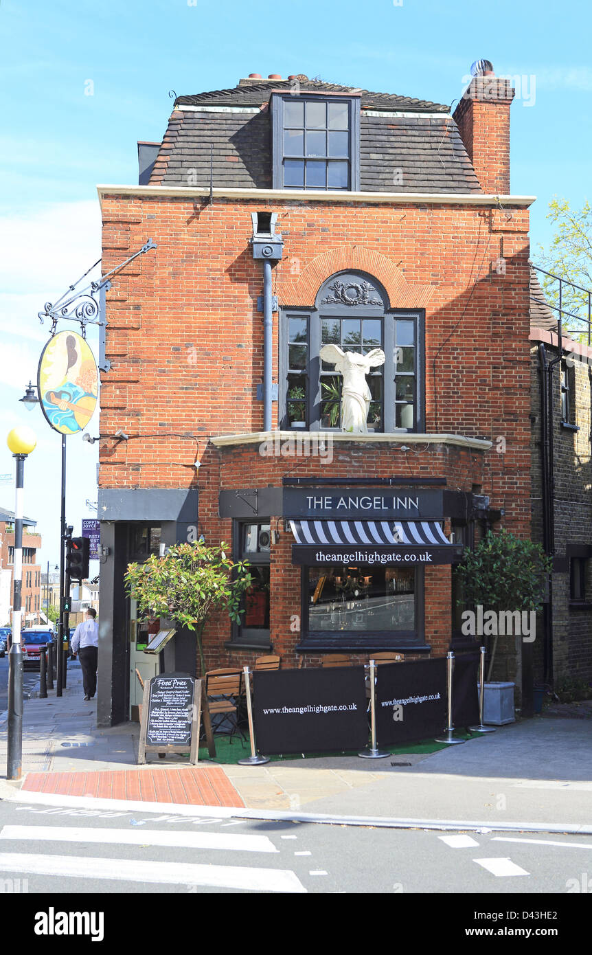 The Angel Inn, a pub in Highgate village in north London, in England, UK Stock Photo Alamy