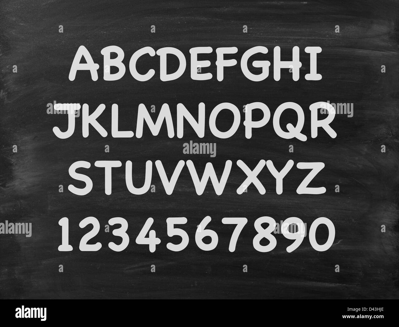 A school chalk board with chalk stains Stock Photo Alamy