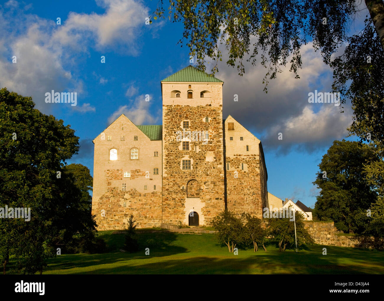 Finland, Turku, view of Turku castle Stock Photo