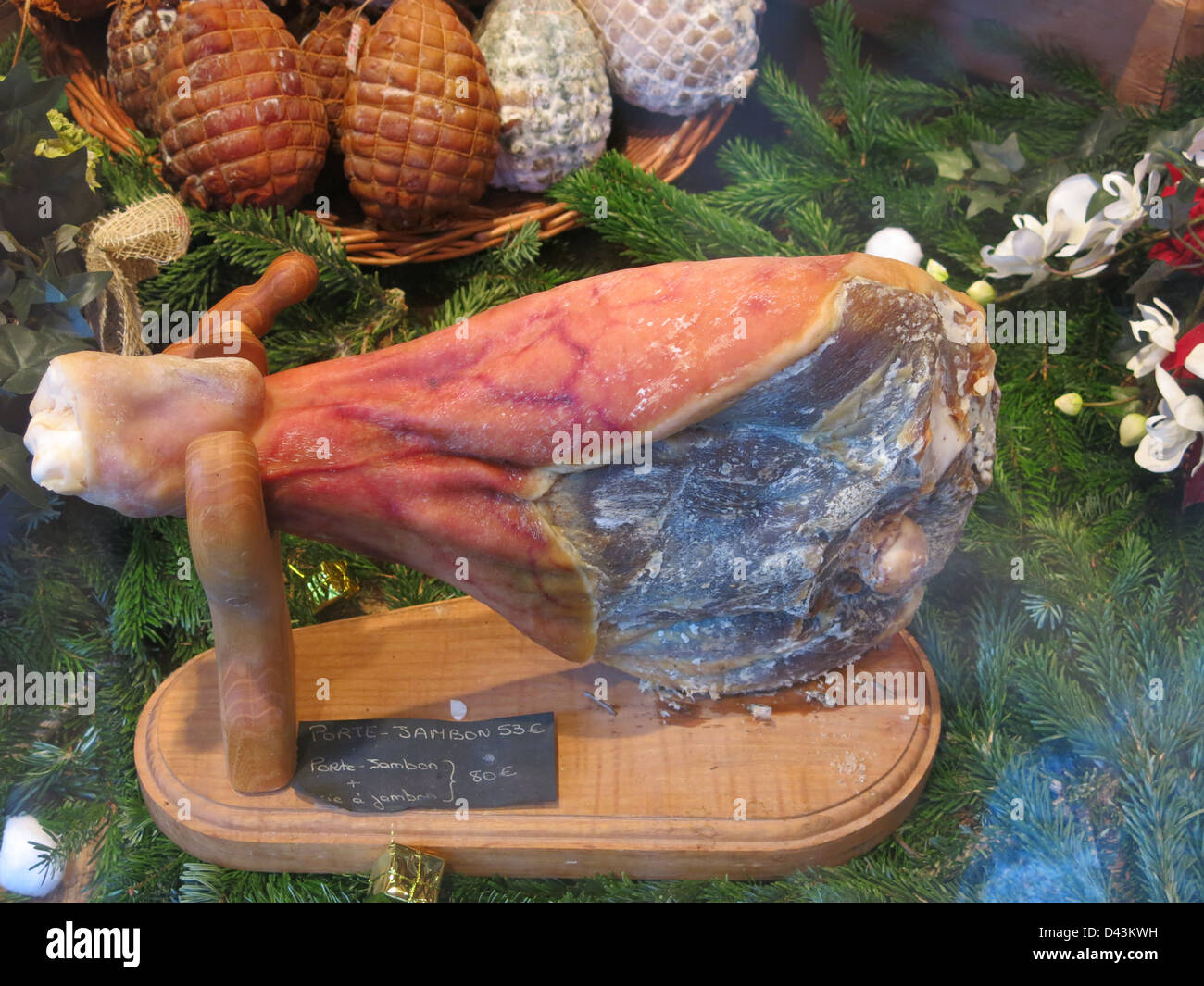 Ham, Jambon in Chamonix, France. Stock Photo