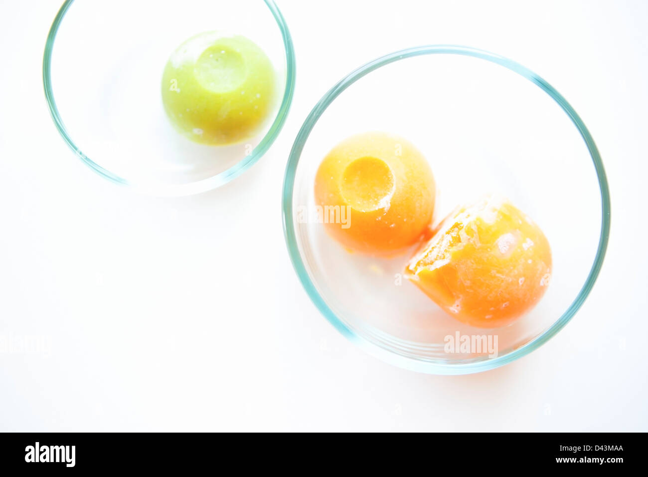 Frozen Baby Food Stock Photo