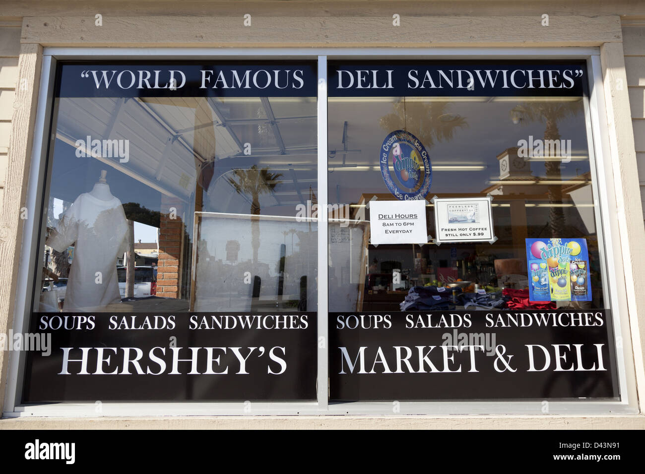 Hershey's Market World Famous Deli Sandwiches store on Balboa Island California United States Stock Photo