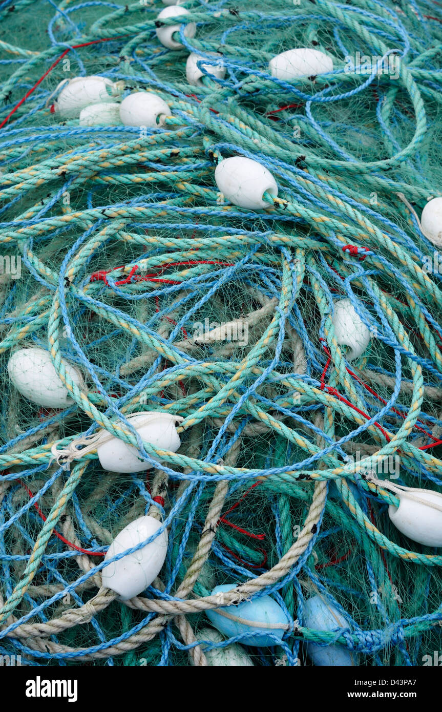 Fishing Ropes, Bretagne, France Stock Photo