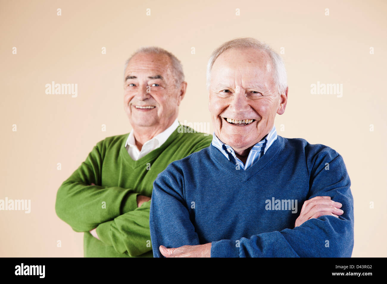 Portrait of Senior Men Stock Photo