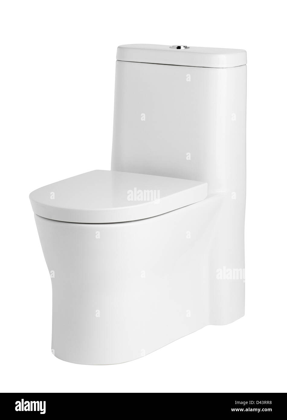 Beautiful and luxury toilet bowl on white background Stock Photo Alamy