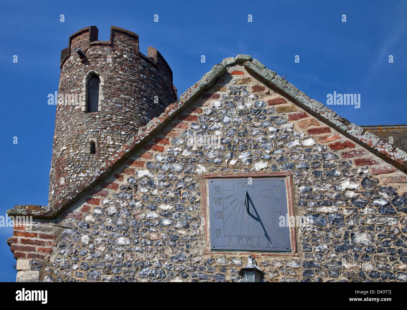 Sundial on St Mary the Virgin Church, Blundeston, Suffolk, England