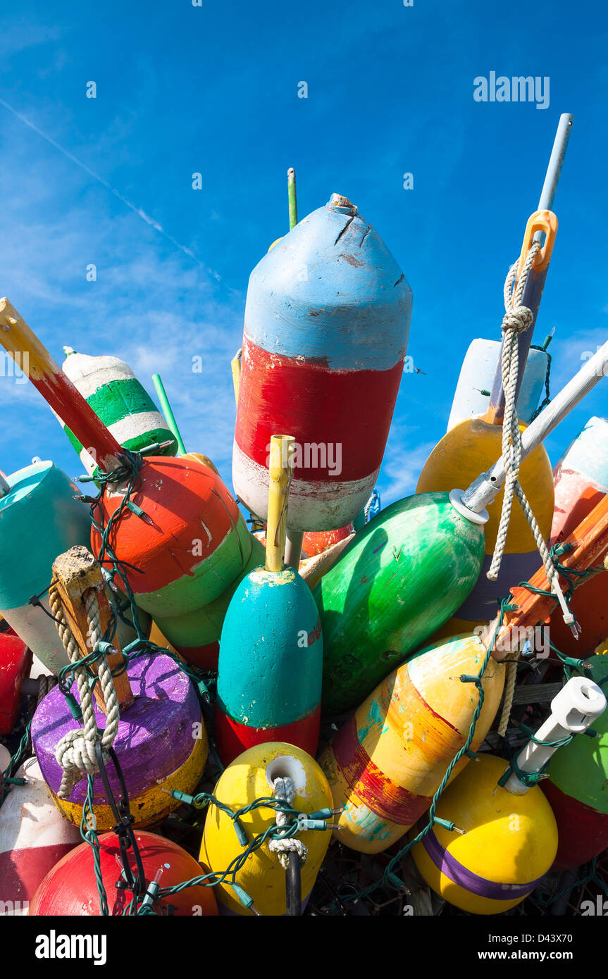 Lobster Trap Buoys, Provincetown, Cape Cod, Massachusetts, USA Stock Photo Alamy
