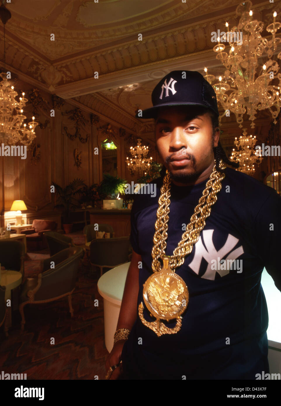 DJ Eric Barrier of Eric B & Rakim at a London hotel, England UK Stock