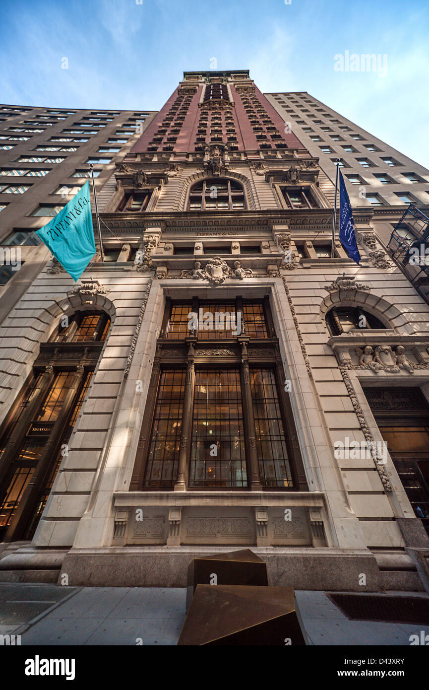 A Tiffany Blue Box (little blue box from Tiffany) from Tiffany & Co., the  famous New York City jewelry company Stock Photo - Alamy