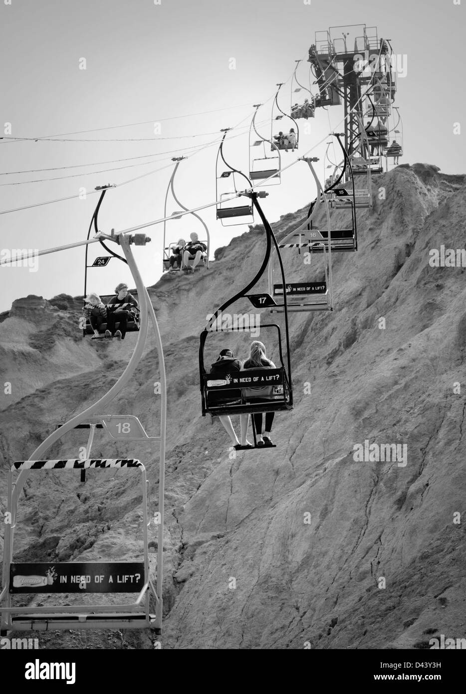 Summer chairlifts Black and White Stock Photos & Images Alamy