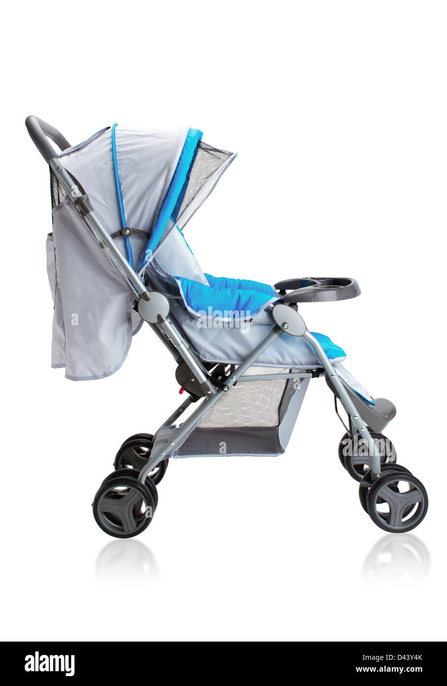 Smooth pram stroller carriage for new baby Stock Photo