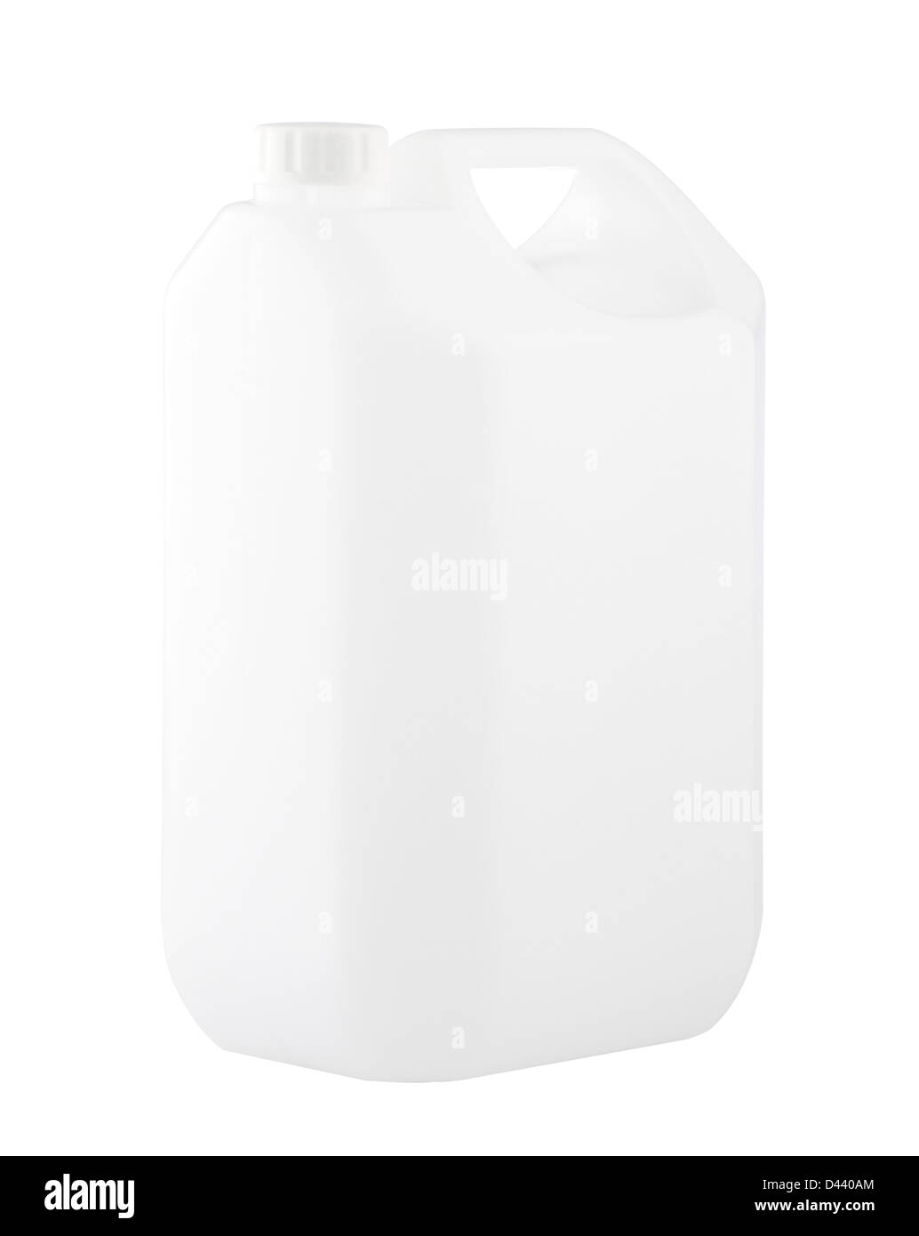 Empty 5 liters gallon no sign or label best for putting your products logo on it Stock Photo