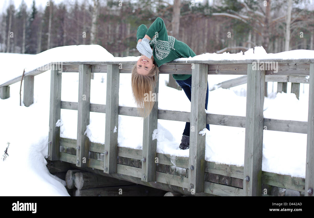 Bending winter hi-res stock photography and images - Alamy