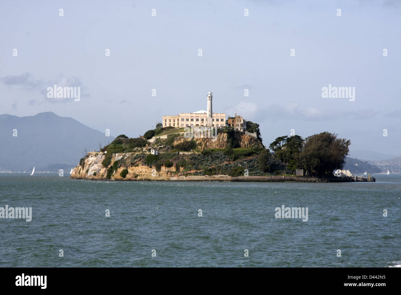 Alcatraz island near San Francisco Stock Photo