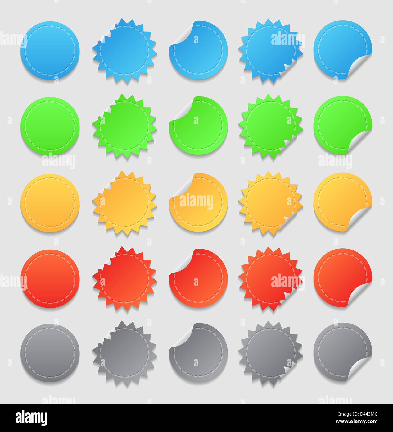 File Label Design Element Design elements: labels. Raster version Stock Photo - Alamy