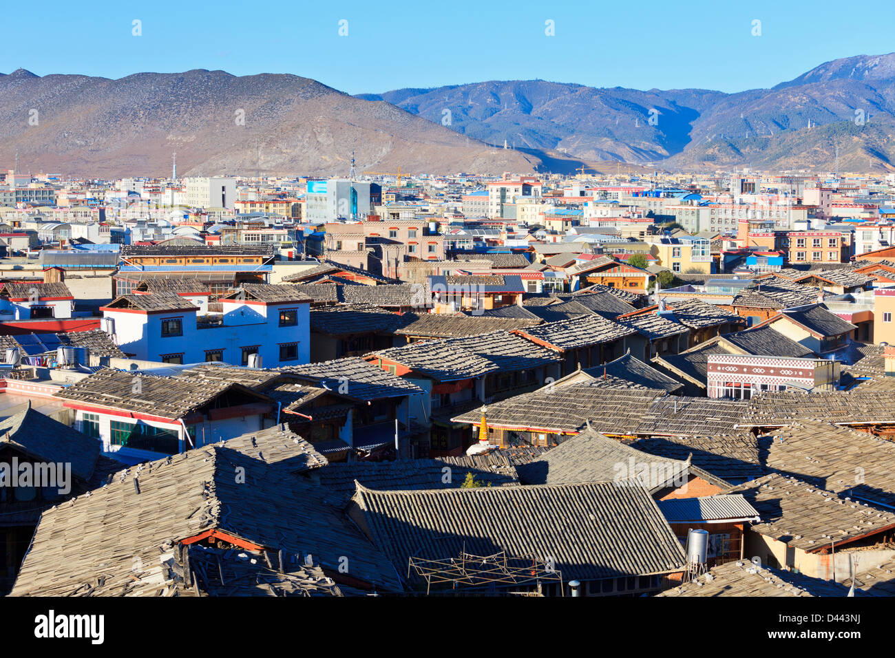 Shangri-la old town in China Stock Photo