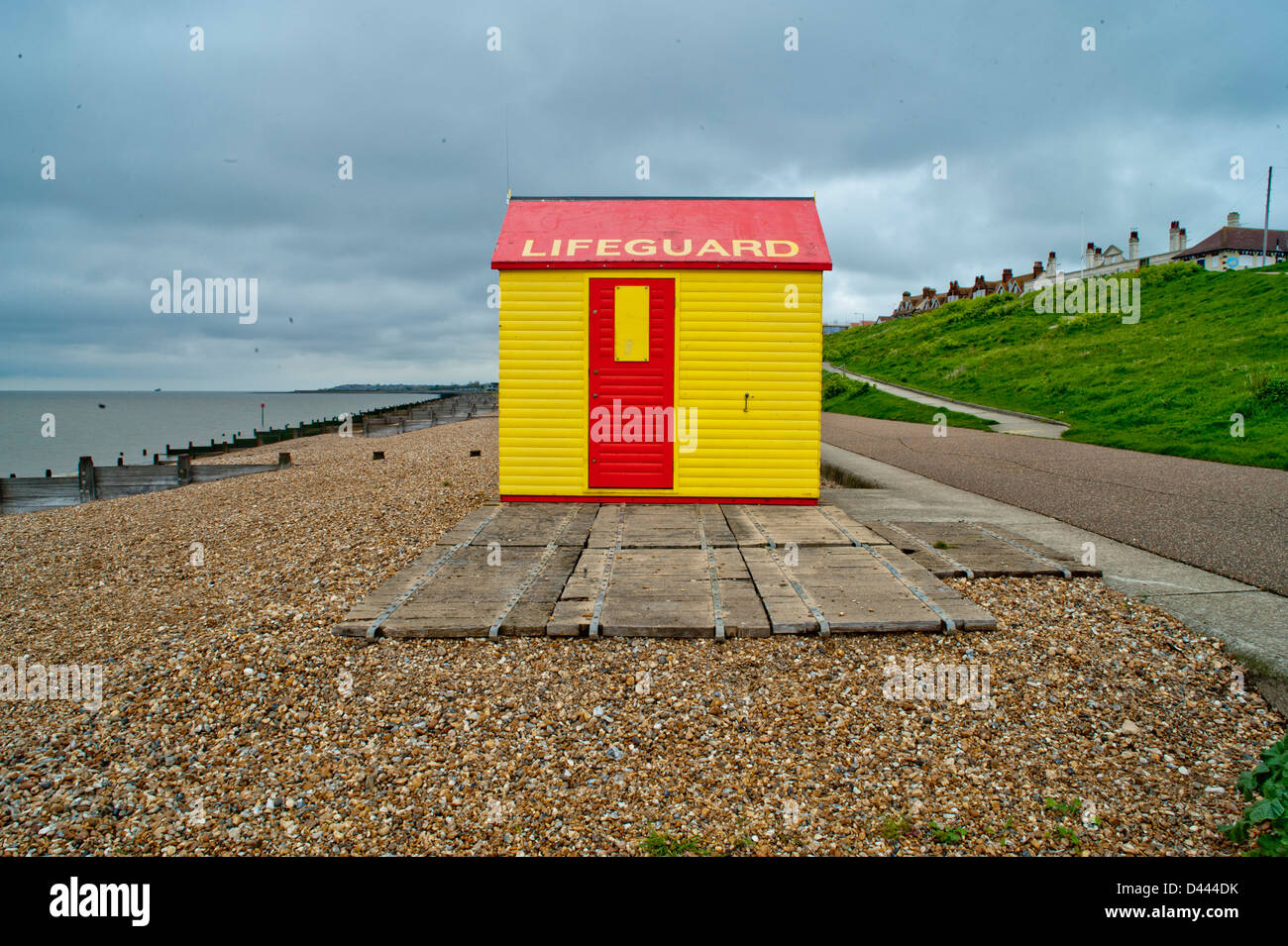 Beach hut at the South East coast in Kent, Whitstable Stock Photo Alamy