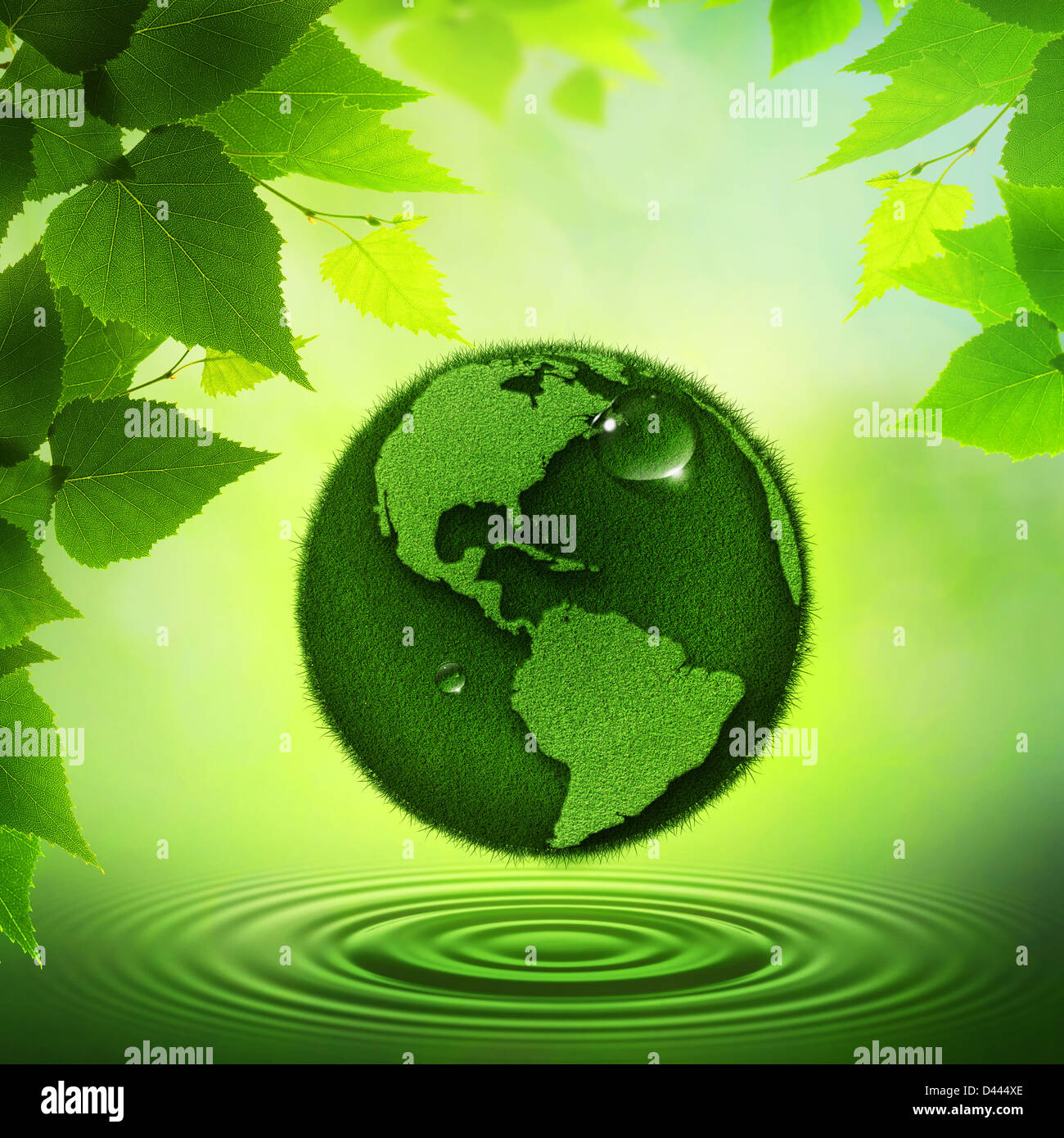 Green Earth. Abstract environmental backgrounds Stock Photo - Alamy