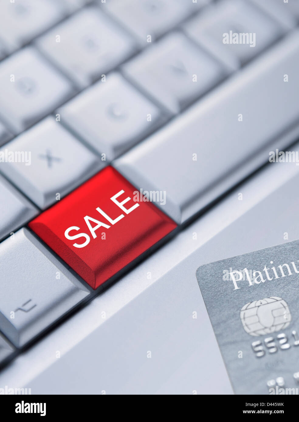 Online shopping in the sales concept Stock Photo