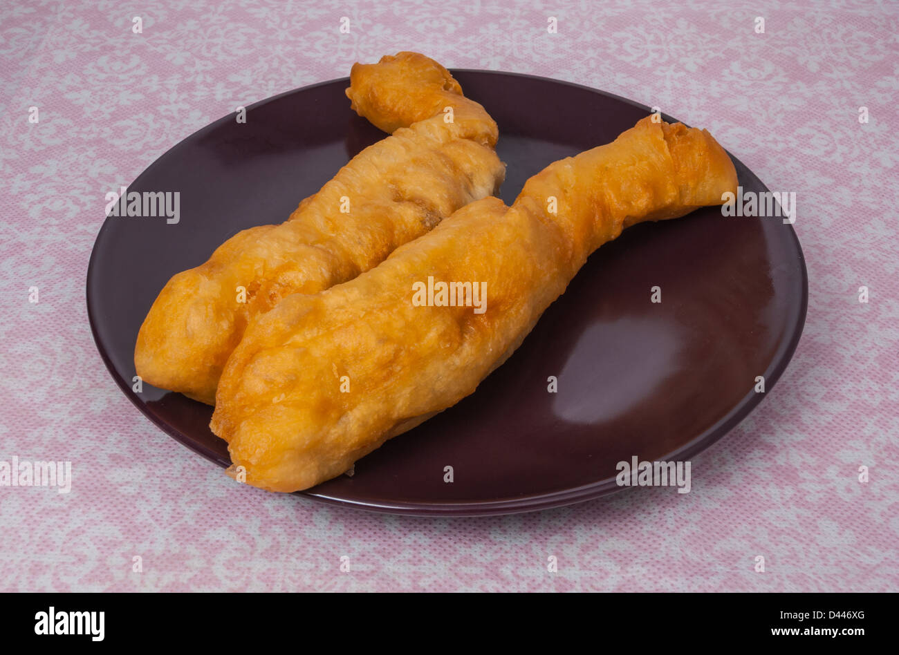 Giant Size of Youtiao/ The Giant Size Pathongko/ The Extra Size of Deep-Fried Doughstick Stock Photo