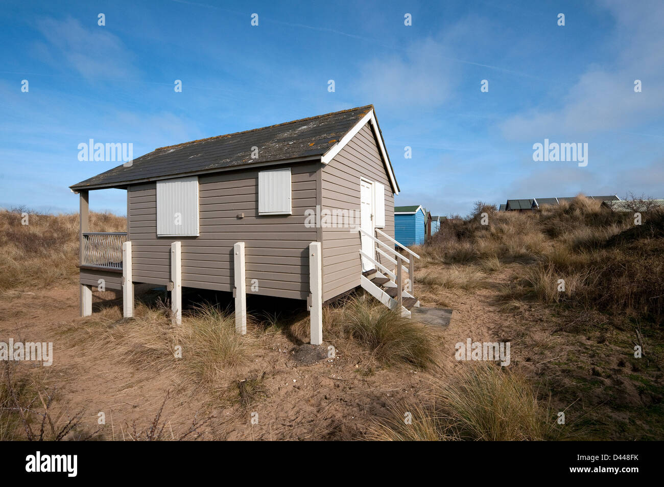 beach huts at hunstanton, norfolk, england Stock Photo Alamy