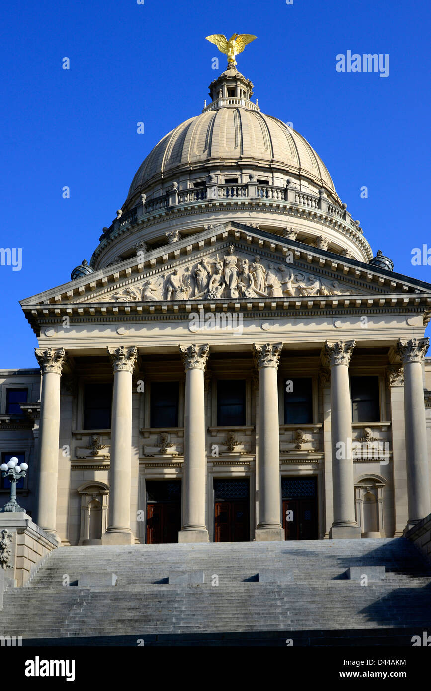 State Capitol Building Jackson Mississippi MS US Stock Photo