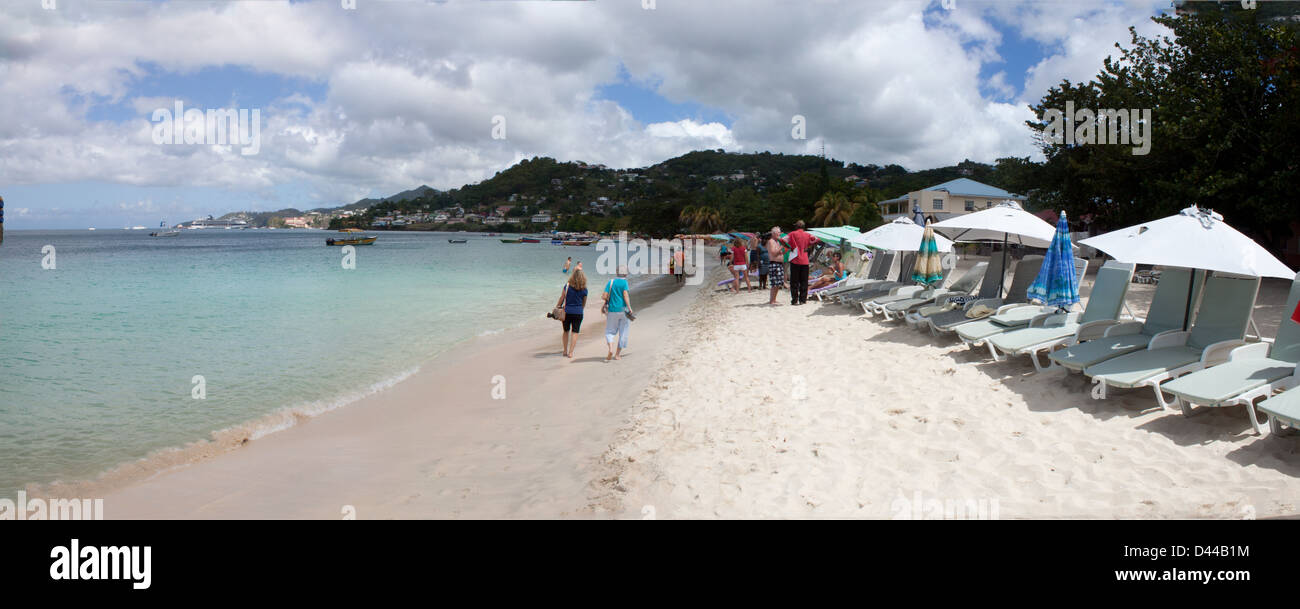 Grenada Beach Scene Stock Photo