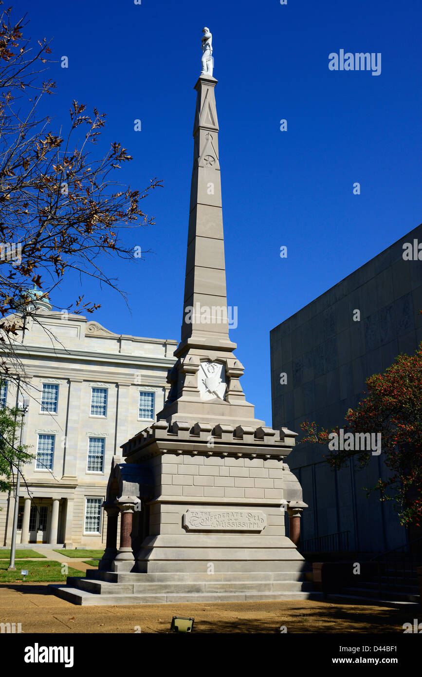 Confederate Monument Jackson Mississippi MS US Stock Photo Alamy