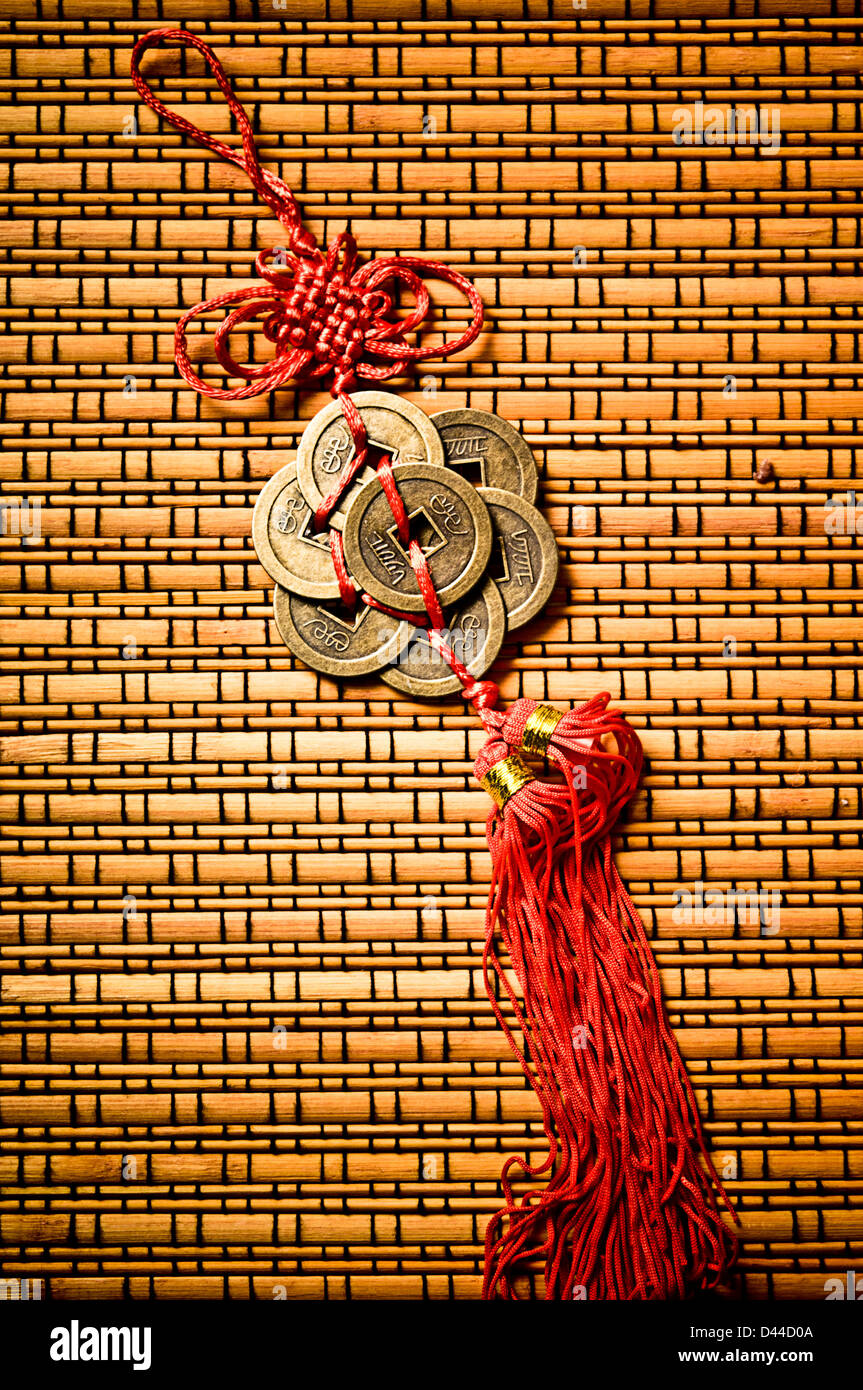 Chinese Feng Shui coins for wealth and success Stock Photo Alamy