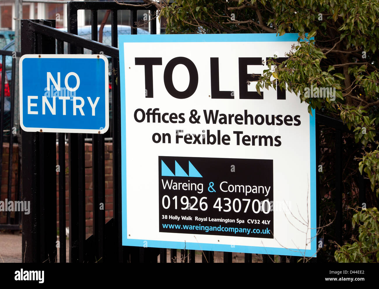 Spelling mistake on sign, Fexible instead of Flexible Stock Photo