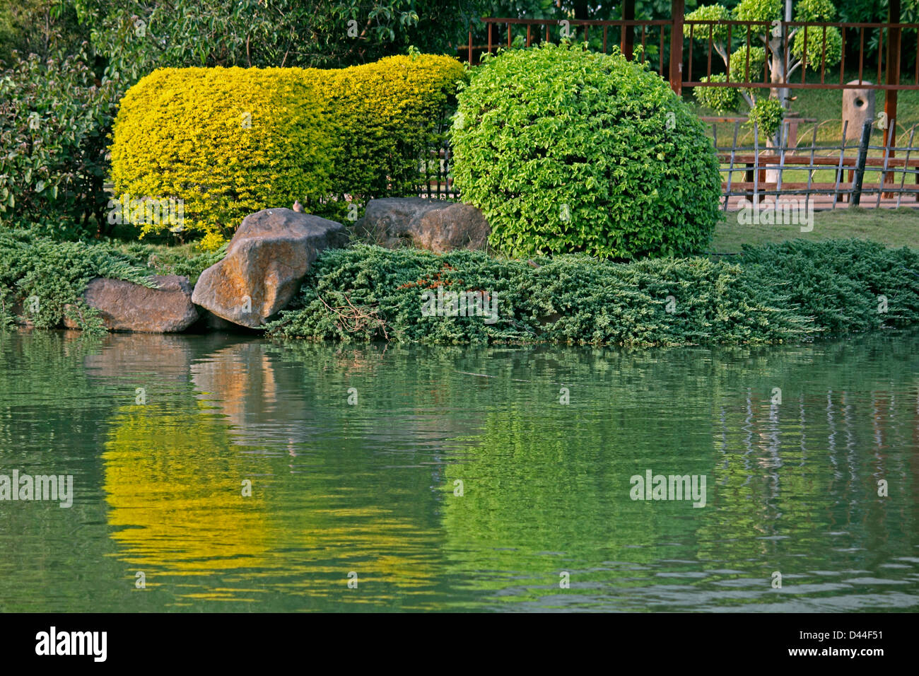 Japanese garden in pune city, Maharashtra, India Stock Photo - Alamy