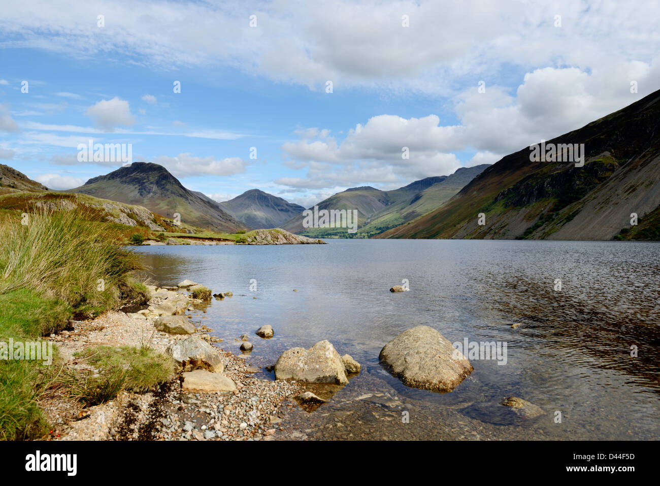 Wastwater, Lake District, with view of Great Gable. Cumbria, North West England.36MPX,HIRES